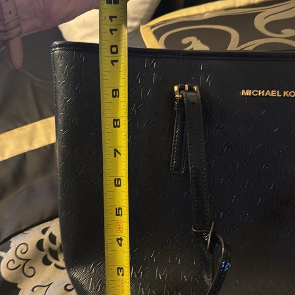 Michael Kors Navy Blue Structured Tote - Picture 6 of 7